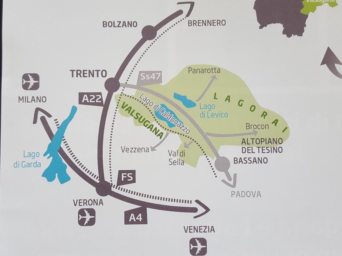 Masetto Egidio Eco-Agritur Villa Strigno Buitenkant foto
